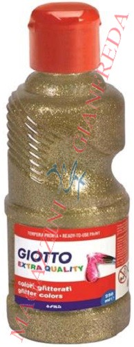 GIOTTO GLITTER FLACONE TEMPERA PRONTA ML. 250 ORO